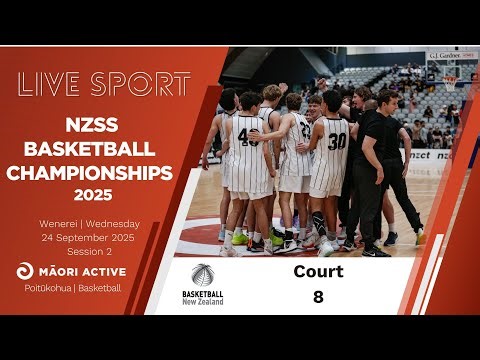 BASKETBALL | NZSS Basketball Championships 2025 |Day 3 | Court 8 - Session 2
