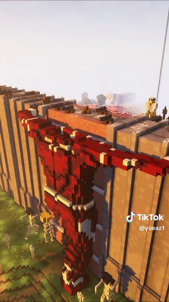 Colossal Titan in Minecraft: Epic Build Showcase