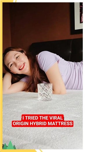 I TRIED THE VIRAL ORIGIN HYBRID MATTRESS! #originmattress #mattress #mattressfirm #mattressreview