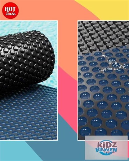 Aqua Buddy Pool Cover 600 Micron 6.5x3m Swimming Pool Solar Blanket Blue Black