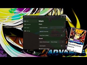 Anime Advance Script | Auto Farm |Auto Quest | Auto Trial | More