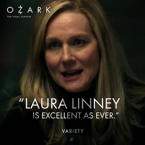 Experience is the mother of all wisdom. Emmy® Award winner Laura Linney is "mesmerizing" and "chilling" in her final turn as Wendy Byrde. #Ozark | Ozark
