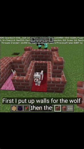 Minecraft Dog & Cat House 😁#minecraft#shorts#cat#dog#house#making#building#stevenx999