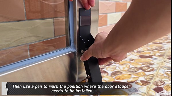 Door Stoppers Adhesive, Kick Down Door Stop Holder Keep Door Open, Door Stops for Bottom of Door, One Touch Rubber Doorstop, Self-Adhesive or Screw Easy Install, Upgraded Anti-Slip Rubber
