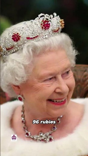 👑Queen Elizabeth II's Burmese Ruby Tiara is a ruby masterpiece 💍 #QueenElizabeth #royalfamily