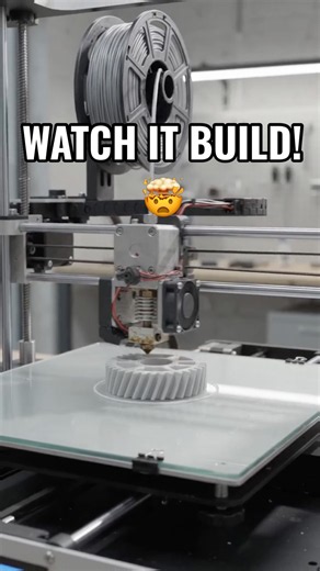 This 3D Printer Builds a Gear From NOTHING 🤯 #shorts #viral