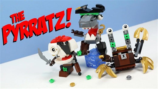 Lego Mixels Series 8 Pyrratz Sharx Skulzy & Lewt Max? Opening Review