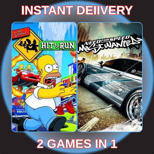 Most Wanted Black Edition & Simpsons Hit and Run PC Download | Classic Windows Game Bundle - Etsy UK