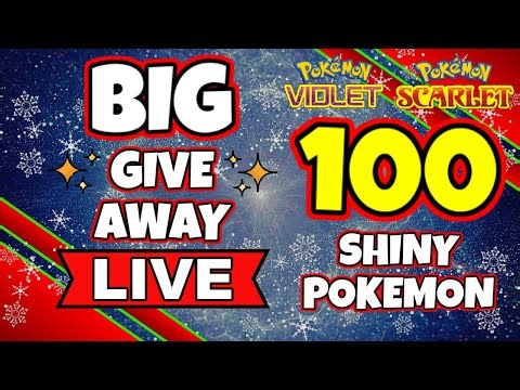 [🔴LIVE ] GIVING AWAY 100 SHINY POKEMON! | Pokemon Scarlet & Violet | #shorts