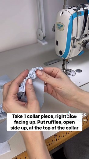 How to Sew a Standing Collar with Ruffles