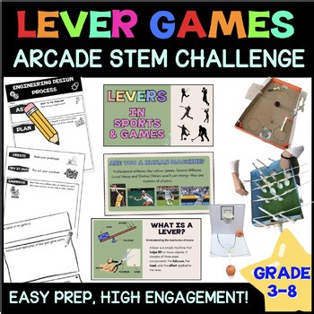 STEM Challenge: Lever Games & Sports Physics | Simple Machines Arcade Design (Gr