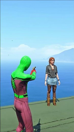 GTA 5 Epic Spiderman Ragdolls | Jumps / Fails ep.1514 #shorts
