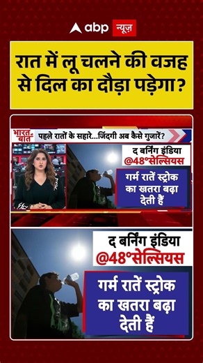 Heatwave News : रात में लू चलने की वजहसे दिल का दौड़ा पड़ेगा?| #summer #shorts #latestnews