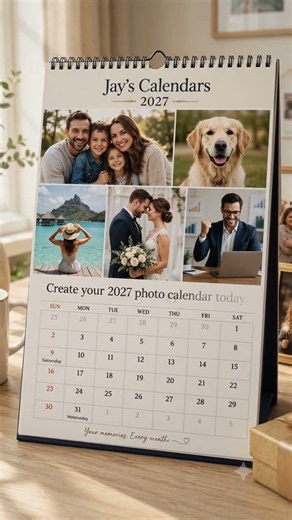 Personalized Family Photo Calendar 2027 — Your Year On The Wall