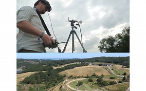 Use a remote control plane to become a bird with first-person flying