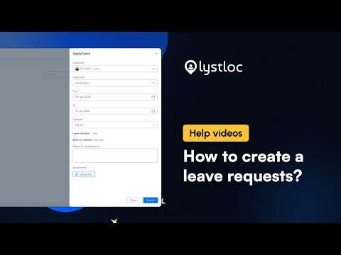 Lystloc Leave Module - How to apply leave?
