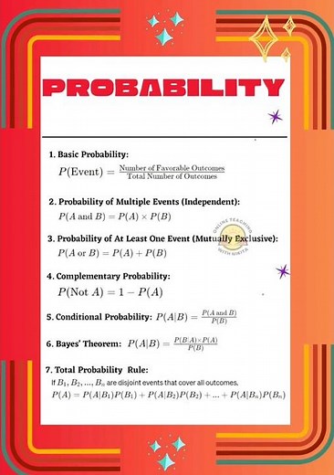 Probability Formulas| Maths probability formulas #probability #mathformula