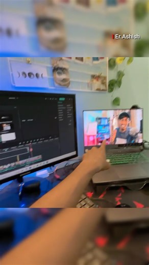 Mera Editing Process BTS 😳 + PC Setup #vlog #shorts #short #viral