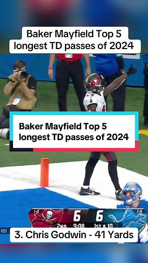 Baker Mayfield's Longest Touchdown Passes of 2024