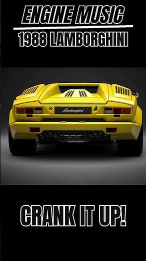 What Does a 1988 Lamborghini Really Sound Like?