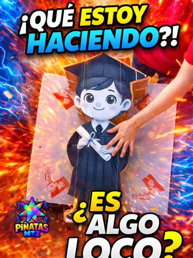 Piñata de niño graduado paso a paso