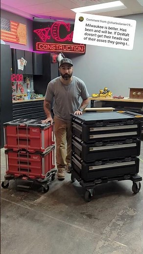 DeWALT and MILWAUKEE tool storage compared!