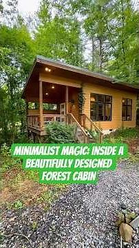 Escape to Nature: Inside a Dreamy Tiny Cabin Retreat #tinyhouse #containerhome #eleganthomes