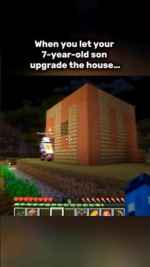 When a 7-Year-Old Renovates the House #minecraft