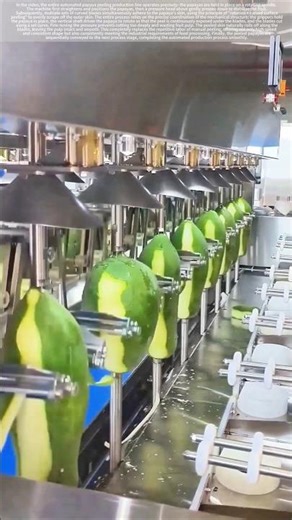Papaya machine automated peeling#shorts