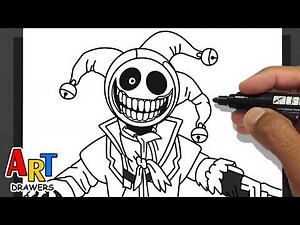 How to DRAW The PROTOTYPE ( JUMPSCARE ) Poppy Playtime 5