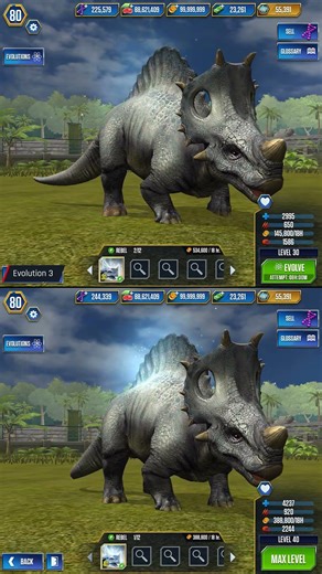 NEW REBEL SPINOCERATOPS ALL EVOLUTION | Jurassic World The Game