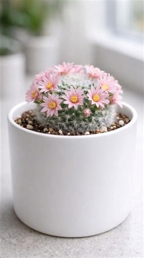 Mammillaria cactus #cactuscare #gardening BloomingCactus #indoorplants #easyplants #houseplantcare