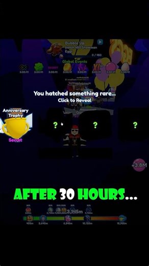 INSANE! I SPENT 30 HOURS to HATCH This...in BGSI