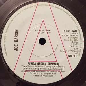 Joe Dassin - Indian Summer (Africa)