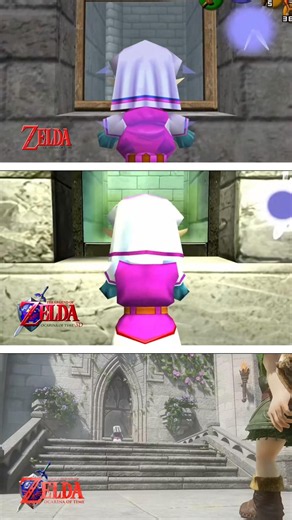 Evolution of Link Meeting Zelda in Every Zelda Ocarina of Time Game