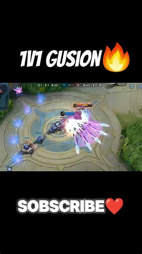 1v1 custom gusion #mobilelegends #mlbb #gusionfreestyle #gusionhyper #custom #shorts