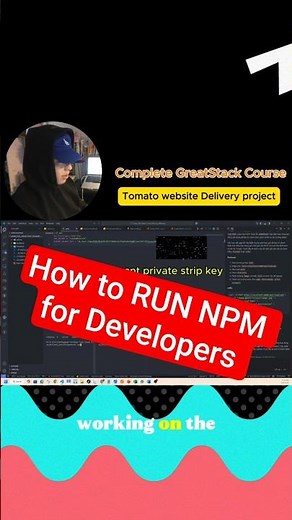 Run Backend & Frontend Together with NPM | GreatStack Delivery Tomato Guide with MewAiiTee coding