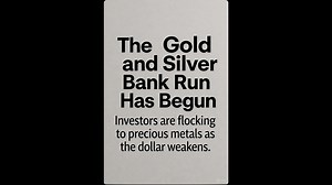 Civilization Cycle : The Gold and Silver Bank Run Has Begun