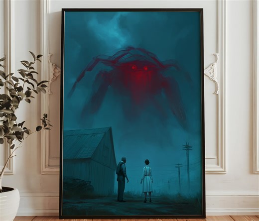 Alien Tripod Invasion Wall Art - Sci-fi Horror Poster - Cosmic Monster Apocalypse Print - Dark Futuristic Decor - Etsy UK