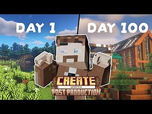 I Survived 100 Days in the NEW Create Mod Update