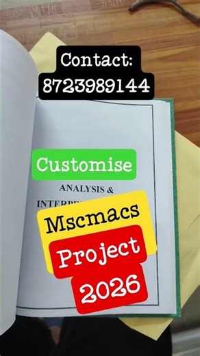 Mscmacs Project// Ignou 4th sem// Customise Project