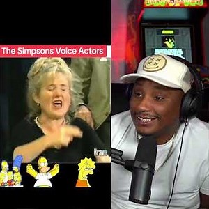 The Voice Actors For The Simpsons 🤯 #simpsons #voiceactor