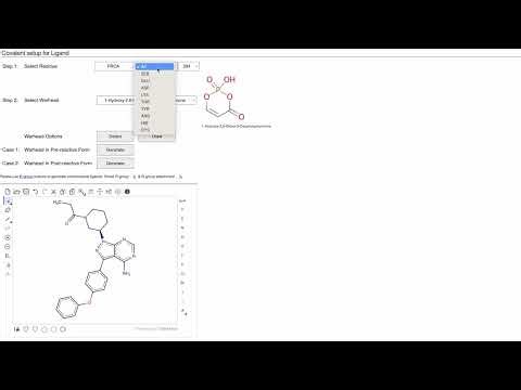 2. Covalent Ligand Docker - Attach Warhead