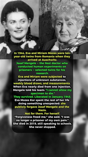 They Were😎Twins. Dr. Mengele Chose Them for Experiments. One Survived #history