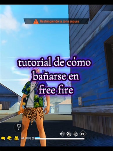 Tutorial de cómo bañarse en Free Fire explicados