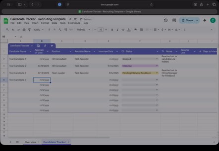 Small Business Hiring Tracker | HR Template for Startups | Job Applicant Management - Etsy