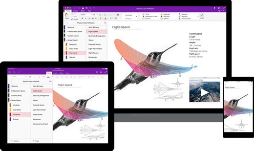 OneNote's refreshed design is now rolling out to everyone on Windows 10