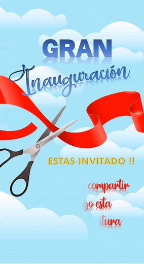 Plantillas de Invitación de Inauguración Editables y Creativas
