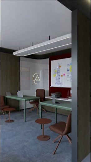 Ticari Ofis, İç Mekan Tasarımı | Animasyon