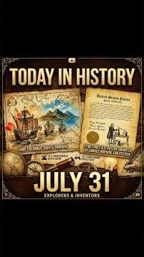 Today in History July 31st #history #historyminute #onthisday #onthisdayinhistory #historyevents